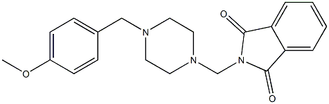 N-[[4-(p-Methoxybenzyl)-1-piperazinyl]methyl]phthalimide Struktur