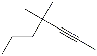 4,4-Dimethyl-2-heptyne Struktur