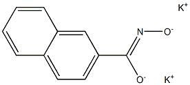 2-Naphthalenecarbohydroximic acid potassium salt Struktur