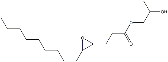 4,5-Epoxymyristic acid 2-hydroxypropyl ester Struktur