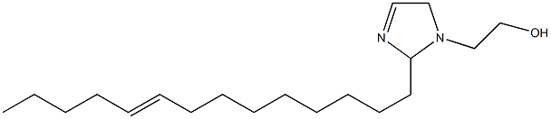 2-(9-Tetradecenyl)-3-imidazoline-1-ethanol Struktur