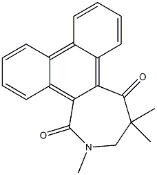 2-Methyl-2,3-dihydro-4-methyl-4-methyl-1H-phenanthro[9,10-c]azepine-1,5(4H)-dione Struktur