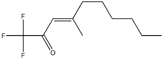 Trifluoromethyl[(E)-2-methyl-1-octenyl] ketone Struktur