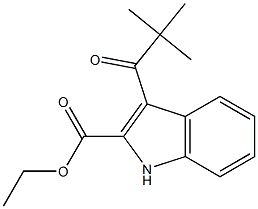 3-Pivaloyl-1H-indole-2-carboxylic acid ethyl ester Struktur