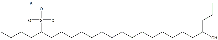 21-Hydroxytetracosane-5-sulfonic acid potassium salt Struktur