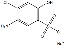 3-Amino-4-chloro-6-hydroxybenzenesulfonic acid sodium salt Struktur