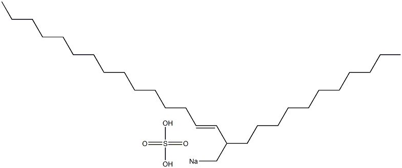 Sulfuric acid 2-undecyl-3-heptadecenyl=sodium ester salt Struktur