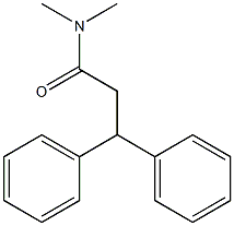 3,3-Diphenyl-N,N-dimethylpropanamide Struktur