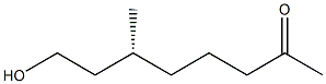 [R,(+)]-8-Hydroxy-6-methyl-2-octanone Struktur