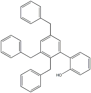 2-(2,3,5-Tribenzylphenyl)phenol Struktur