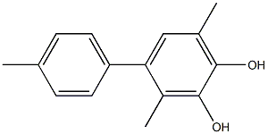 3,6-Dimethyl-4-(4-methylphenyl)benzene-1,2-diol Struktur