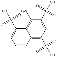 4-Amino-1,3,5-naphthalenetrisulfonic acid Struktur