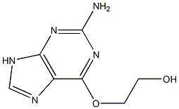 6-(2-Hydroxyethoxy)-9H-purine-2-amine Struktur