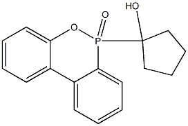 6-(1-Hydroxycyclopentyl)-6H-dibenz[c,e][1,2]oxaphosphorin 6-oxide Struktur