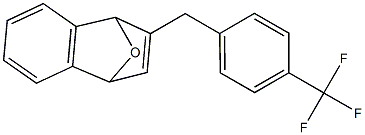 2-[4-(Trifluoromethyl)benzyl]-1,4-dihydro-1,4-epoxynaphthalene Struktur