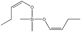 Dimethylbis[(Z)-1-butenyloxy]silane Struktur