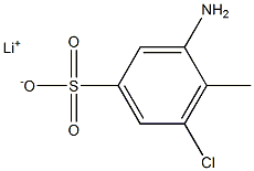 3-Amino-5-chloro-4-methylbenzenesulfonic acid lithium salt Struktur