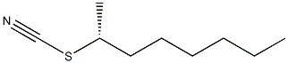 (-)-Thiocyanic acid (R)-1-methylheptyl ester Struktur