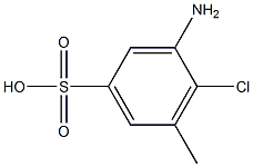 3-Amino-4-chloro-5-methylbenzenesulfonic acid Struktur