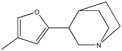 3-(4-Methyl-2-furyl)quinuclidine Struktur