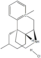 6,11-Dimethylmorphinan hydrochloride Struktur