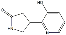 4-(3-Hydroxy-2-pyridinyl)pyrrolidin-2-one Struktur