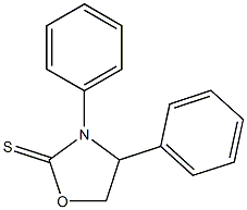 3,4-Diphenyloxazolidine-2-thione Struktur