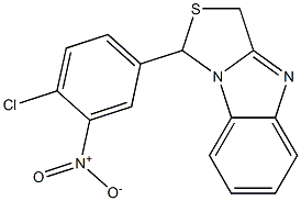 1-[4-Chloro-3-nitrophenyl]-3H-thiazolo[3,4-a]benzimidazole Struktur