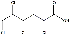 2,4,5,6-Tetrachlorocaproic acid Struktur