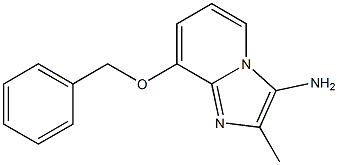 3-Amino-8-benzyloxy-2-methylimidazo[1,2-a]pyridine Struktur