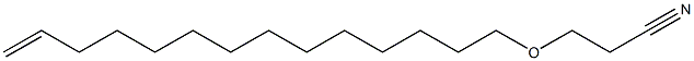 3-(13-Tetradecenyloxy)propionitrile Struktur