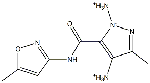 3-Methyl-4-diazonio-5-[[(5-methyl-3-isoxazolyl)amino]carbonyl]-1H-pyrazol-1-ide Struktur