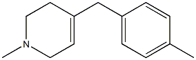 1,2,3,6-Tetrahydro-1-methyl-4-(4-methylbenzyl)pyridine Struktur