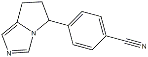 4-[(6,7-Dihydro-5H-pyrrolo[1,2-c]imidazol)-5-yl]benzonitrile Struktur