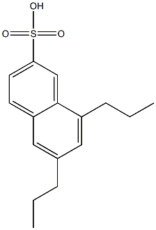 6,8-Dipropyl-2-naphthalenesulfonic acid Struktur