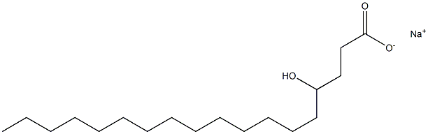 4-Hydroxystearic acid sodium salt Struktur