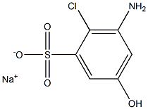 3-Amino-2-chloro-5-hydroxybenzenesulfonic acid sodium salt Struktur