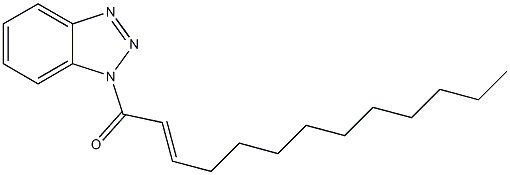 1-(2-Tridecenoyl)-1H-benzotriazole Struktur