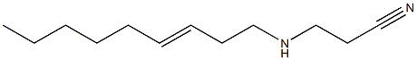 3-(3-Nonenylamino)propionitrile Struktur