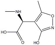 (S)-2-(Methylamino)-2-(3-hydroxy-5-methylisoxazol-4-yl)acetic acid Struktur