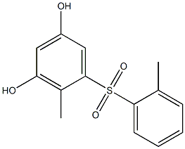 3,5-Dihydroxy-2,2'-dimethyl[sulfonylbisbenzene] Struktur