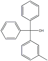 3-Methylphenyldiphenylmethanol Struktur