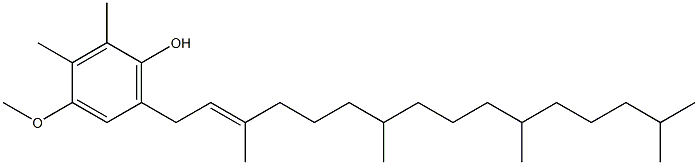 2,3-Dimethyl-4-methoxy-6-[(2E)-3,7,11,15-tetramethyl-2-hexadecenyl]phenol Struktur