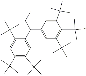 1-(2,4,5-Tri-tert-butylphenyl)-1-(3,4,5-tri-tert-butylphenyl)propane Struktur