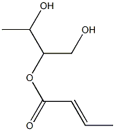 Crotonic acid 2-hydroxy-1-hydroxymethylpropyl ester Struktur