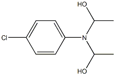 N,N-Bis(1-hydroxyethyl)-4-chloroaniline Struktur