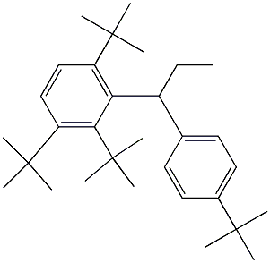 1-(2,3,6-Tri-tert-butylphenyl)-1-(4-tert-butylphenyl)propane Struktur