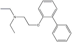 N,N-Diethyl-2-(2-biphenylyloxy)ethanamine Struktur