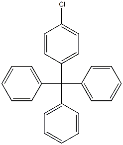 Triphenyl(4-chlorophenyl)methane Struktur