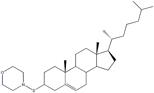 4-(3-Cholesterylthio)morpholine Struktur